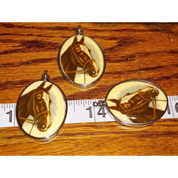NOS Horse‎ Head Pendant - Picture 2 of 2